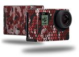 HEX Mesh Camo 01 Red - Decal Style Skin fits GoPro Hero 4 Black Camera (GOPRO SOLD SEPARATELY)
