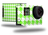 Houndstooth Neon Lime Green - Decal Style Skin fits GoPro Hero 4 Black Camera (GOPRO SOLD SEPARATELY)