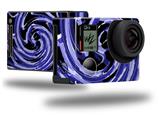 Alecias Swirl 02 Blue - Decal Style Skin fits GoPro Hero 4 Black Camera (GOPRO SOLD SEPARATELY)