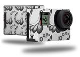 Petals Gray - Decal Style Skin fits GoPro Hero 4 Black Camera (GOPRO SOLD SEPARATELY)