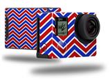 Zig Zag Red White and Blue - Decal Style Skin fits GoPro Hero 4 Black Camera (GOPRO SOLD SEPARATELY)
