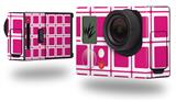 Squared Fushia Hot Pink - Decal Style Skin fits GoPro Hero 3+ Camera (GOPRO NOT INCLUDED)