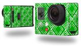 Wavey Green - Decal Style Skin fits GoPro Hero 3+ Camera (GOPRO NOT INCLUDED)