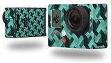 Retro Houndstooth Seafoam Green - Decal Style Skin fits GoPro Hero 3+ Camera (GOPRO NOT INCLUDED)