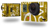 Love and Peace Yellow - Decal Style Skin fits GoPro Hero 3+ Camera (GOPRO NOT INCLUDED)
