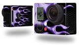 Metal Flames Purple - Decal Style Skin fits GoPro Hero 3+ Camera (GOPRO NOT INCLUDED)