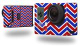Zig Zag Red White and Blue - Decal Style Skin fits GoPro Hero 3+ Camera (GOPRO NOT INCLUDED)