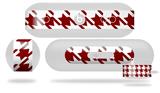 Decal Style Wrap Skin works with Beats Pill Plus Speaker Houndstooth Red Dark Skin Only (BEATS PILL NOT INCLUDED)