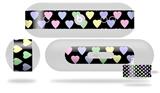 Decal Style Wrap Skin works with Beats Pill Plus Speaker Pastel Hearts on Black Skin Only (BEATS PILL NOT INCLUDED)