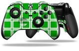 Squared Green - Decal Style Skin fits Microsoft XBOX One ELITE Wireless Controller (CONTROLLER NOT INCLUDED)
