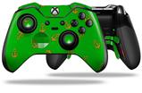 Anchors Away Green - Decal Style Skin fits Microsoft XBOX One ELITE Wireless Controller (CONTROLLER NOT INCLUDED)