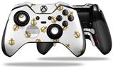 Anchors Away White - Decal Style Skin fits Microsoft XBOX One ELITE Wireless Controller (CONTROLLER NOT INCLUDED)