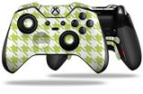 Houndstooth Sage Green - Decal Style Skin fits Microsoft XBOX One ELITE Wireless Controller (CONTROLLER NOT INCLUDED)