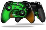 Alecias Swirl 01 Green - Decal Style Skin fits Microsoft XBOX One ELITE Wireless Controller (CONTROLLER NOT INCLUDED)