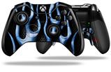 Metal Flames Blue - Decal Style Skin fits Microsoft XBOX One ELITE Wireless Controller (CONTROLLER NOT INCLUDED)
