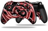 Alecias Swirl 02 Red - Decal Style Skin fits Microsoft XBOX One ELITE Wireless Controller (CONTROLLER NOT INCLUDED)