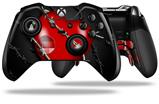 Barbwire Heart Red - Decal Style Skin fits Microsoft XBOX One ELITE Wireless Controller (CONTROLLER NOT INCLUDED)