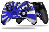 Rising Sun Japanese Flag Blue - Decal Style Skin fits Microsoft XBOX One ELITE Wireless Controller (CONTROLLER NOT INCLUDED)