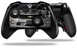 2010 Chevy Camaro Silver - Black Stripes on Black - Decal Style Skin fits Microsoft XBOX One ELITE Wireless Controller (CONTROLLER NOT INCLUDED)