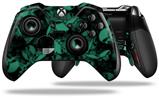 Skulls Confetti Seafoam Green - Decal Style Skin fits Microsoft XBOX One ELITE Wireless Controller (CONTROLLER NOT INCLUDED)