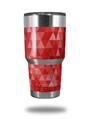 Skin Decal Wrap for Yeti Tumbler Rambler 30 oz Triangle Mosaic Red (TUMBLER NOT INCLUDED)