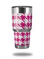 Skin Decal Wrap for Yeti Tumbler Rambler 30 oz Houndstooth Hot Pink (TUMBLER NOT INCLUDED)