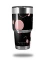 Skin Decal Wrap for Yeti Tumbler Rambler 30 oz Lots of Dots Pink on Black (TUMBLER NOT INCLUDED)