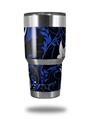 Skin Decal Wrap for Yeti Tumbler Rambler 30 oz Twisted Garden Blue and White (TUMBLER NOT INCLUDED)