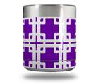 Skin Decal Wrap for Yeti Rambler Lowball - Boxed Purple (CUP NOT INCLUDED)