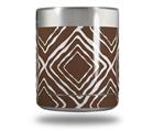 Skin Decal Wrap for Yeti Rambler Lowball - Wavey Chocolate Brown (CUP NOT INCLUDED)