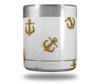 Skin Decal Wrap for Yeti Rambler Lowball - Anchors Away White (CUP NOT INCLUDED)