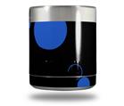 Skin Decal Wrap for Yeti Rambler Lowball - Lots of Dots Blue on Black (CUP NOT INCLUDED)
