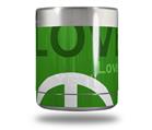 Skin Decal Wrap for Yeti Rambler Lowball - Love and Peace Green (CUP NOT INCLUDED)