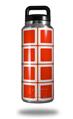 Skin Decal Wrap for Yeti Rambler Bottle 36oz Squared Red (YETI NOT INCLUDED)