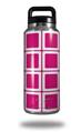 Skin Decal Wrap for Yeti Rambler Bottle 36oz Squared Fushia Hot Pink (YETI NOT INCLUDED)