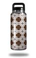 Skin Decal Wrap for Yeti Rambler Bottle 36oz Boxed Chocolate Brown (YETI NOT INCLUDED)