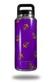 Skin Decal Wrap for Yeti Rambler Bottle 36oz Anchors Away Purple (YETI NOT INCLUDED)