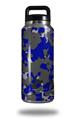 Skin Decal Wrap for Yeti Rambler Bottle 36oz WraptorCamo Old School Camouflage Camo Blue Royal (YETI NOT INCLUDED)