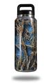 Skin Decal Wrap for Yeti Rambler Bottle 36oz WraptorCamo Grassy Marsh Camo Neon Blue (YETI NOT INCLUDED)