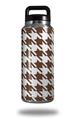 Skin Decal Wrap for Yeti Rambler Bottle 36oz Houndstooth Chocolate Brown (YETI NOT INCLUDED)
