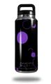 Skin Decal Wrap for Yeti Rambler Bottle 36oz Lots of Dots Purple on Black (YETI NOT INCLUDED)