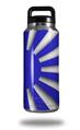 Skin Decal Wrap for Yeti Rambler Bottle 36oz Rising Sun Japanese Flag Blue (YETI NOT INCLUDED)