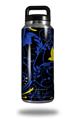Skin Decal Wrap for Yeti Rambler Bottle 36oz Twisted Garden Blue and Yellow (YETI NOT INCLUDED)