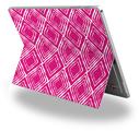 Decal Style Vinyl Skin for Microsoft Surface Pro 4 - Wavey Fushia Hot Pink -  (SURFACE NOT INCLUDED)
