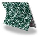 Decal Style Vinyl Skin for Microsoft Surface Pro 4 - Wavey Hunter Green -  (SURFACE NOT INCLUDED)