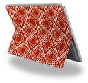 Decal Style Vinyl Skin for Microsoft Surface Pro 4 - Wavey Red Dark -  (SURFACE NOT INCLUDED)