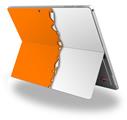 Decal Style Vinyl Skin for Microsoft Surface Pro 4 - Ripped Colors Orange White -  (SURFACE NOT INCLUDED)