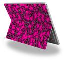 Decal Style Vinyl Skin for Microsoft Surface Pro 4 - Scattered Skulls Hot Pink -  (SURFACE NOT INCLUDED)