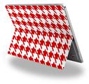 Decal Style Vinyl Skin for Microsoft Surface Pro 4 - Houndstooth Red - (SURFACE NOT INCLUDED)