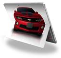 Decal Style Vinyl Skin for Microsoft Surface Pro 4 - 2010 Chevy Camaro Jeweled Red - Black Stripes -  (SURFACE NOT INCLUDED)